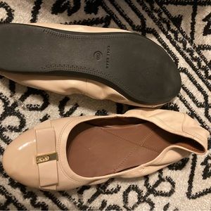 Cole Haan nude stretch ballet flats